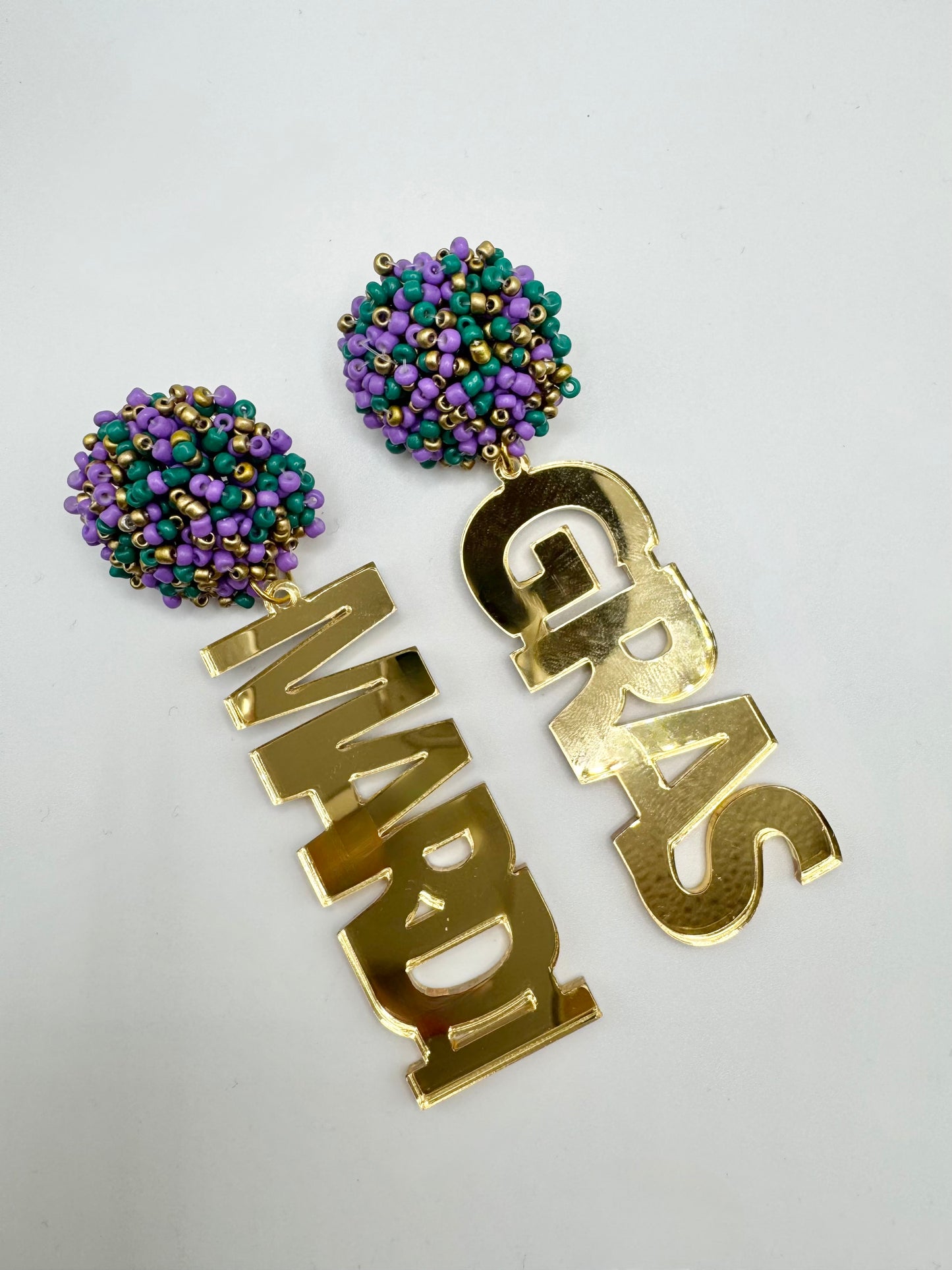 Mardi Gras Earrings