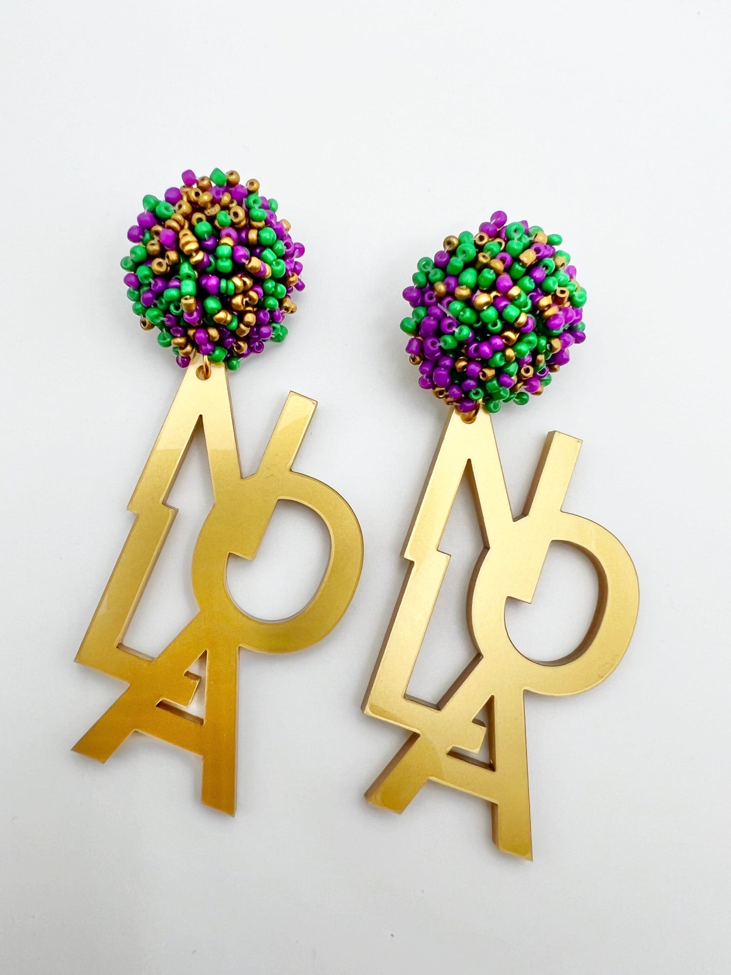 NOLA Mardi Gras Earrings