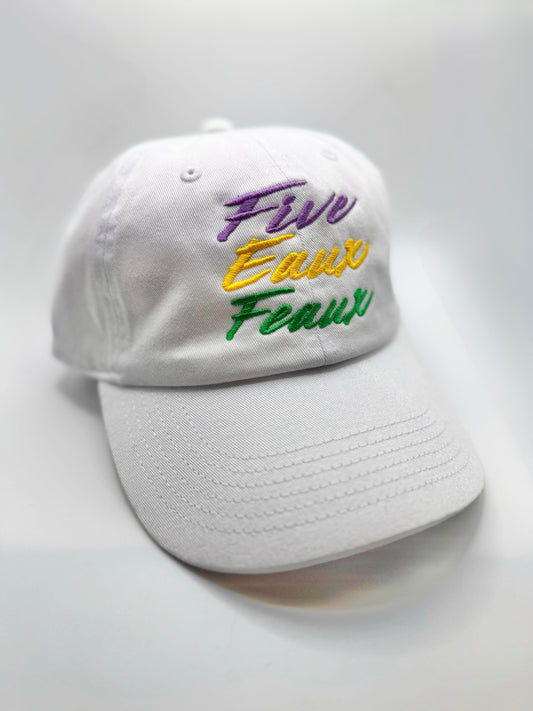 Five Eaux Feaux Mardi Gras Dad Cap