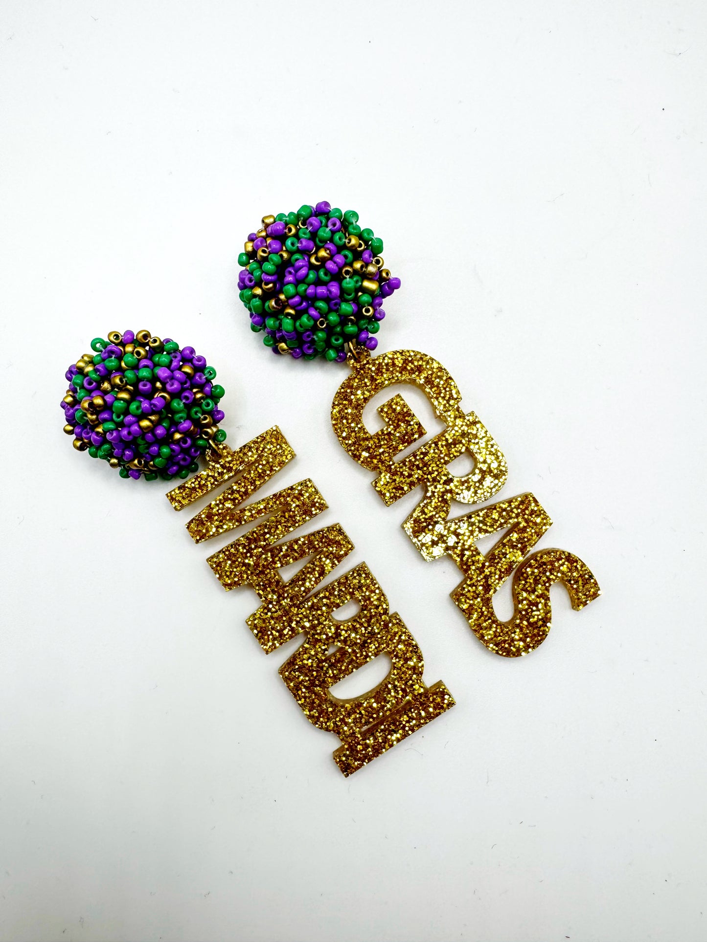 Mardi Gras Earrings