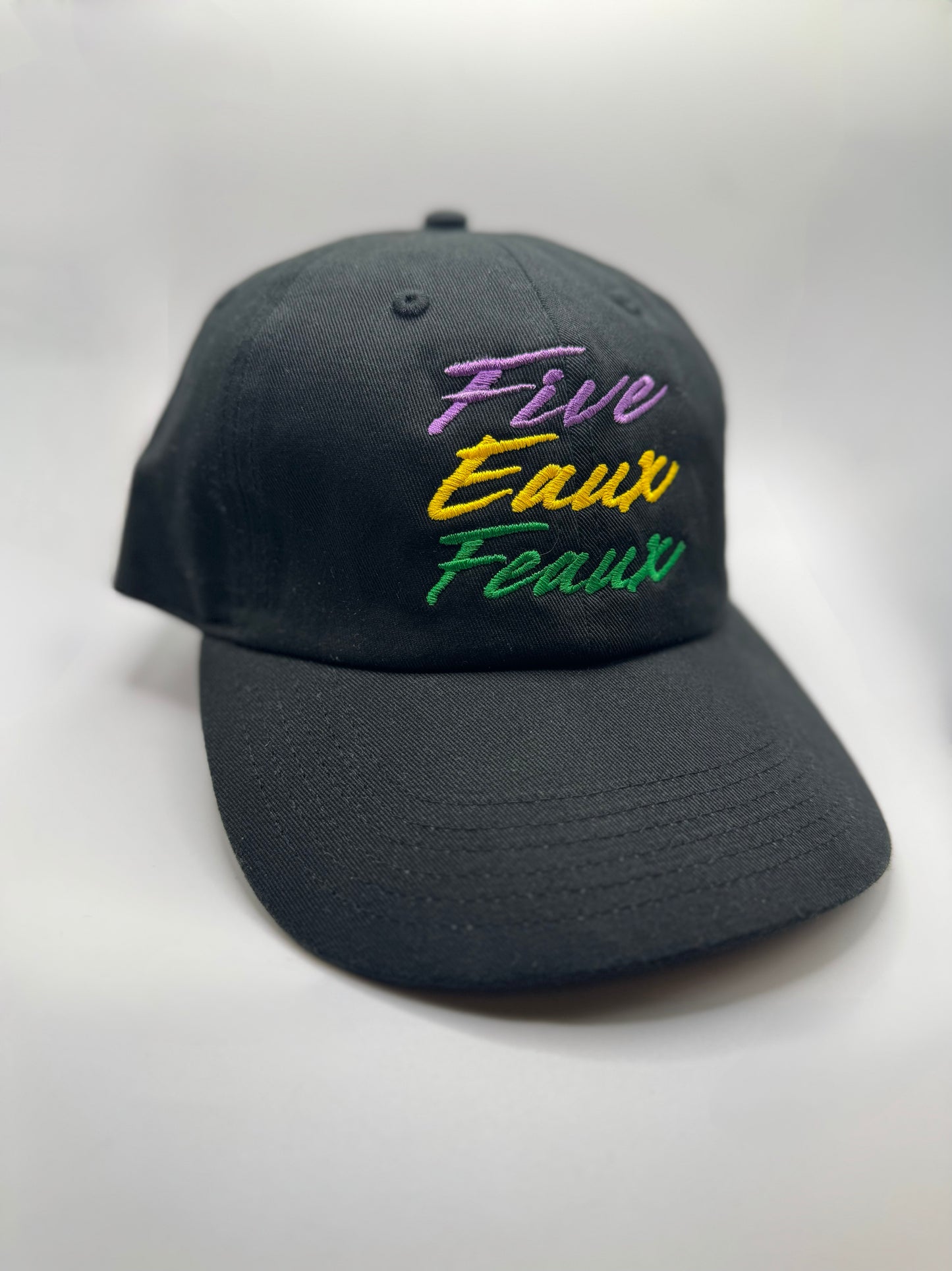 Five Eaux Feaux Mardi Gras Dad Cap