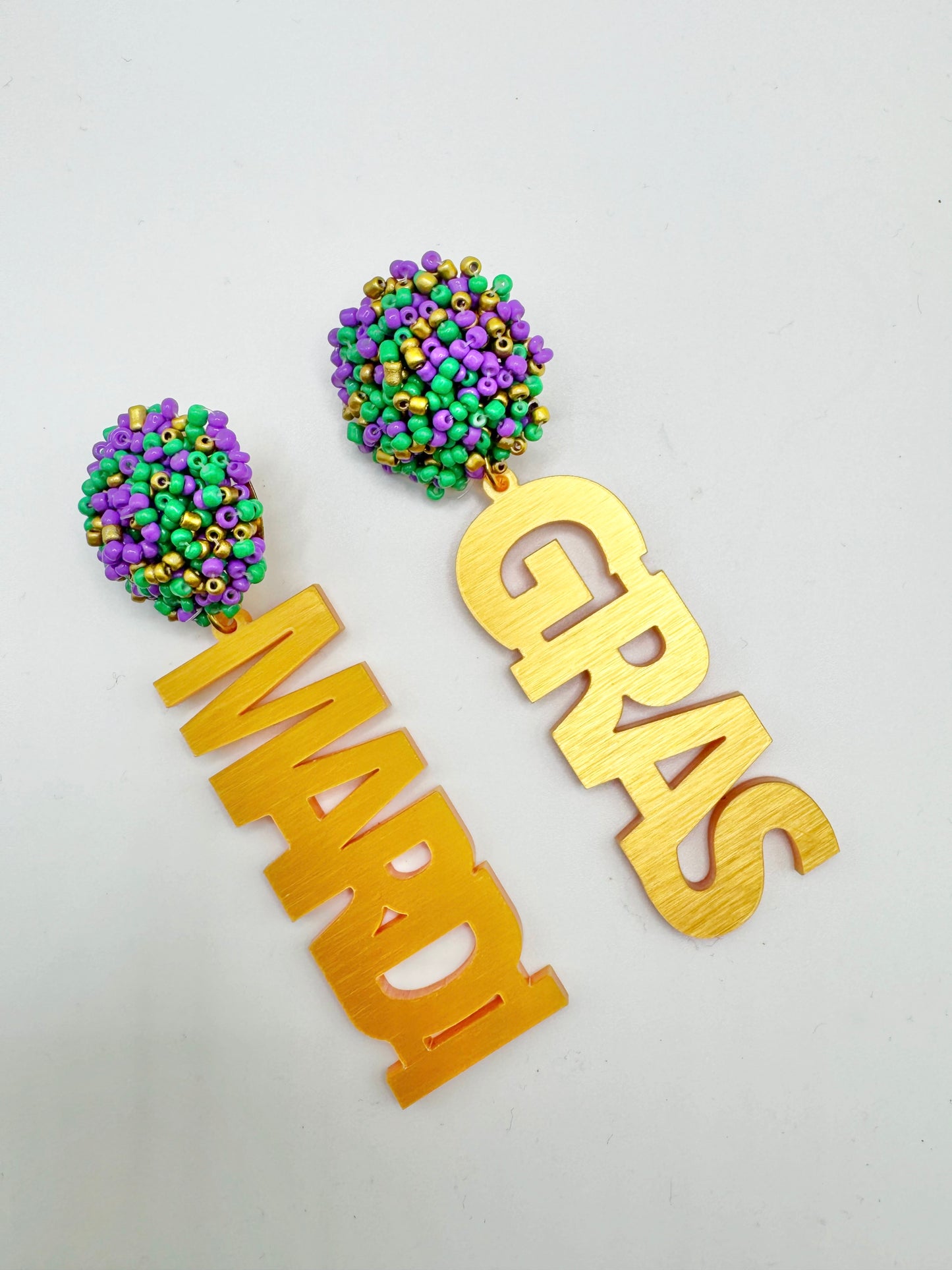 Mardi Gras Earrings