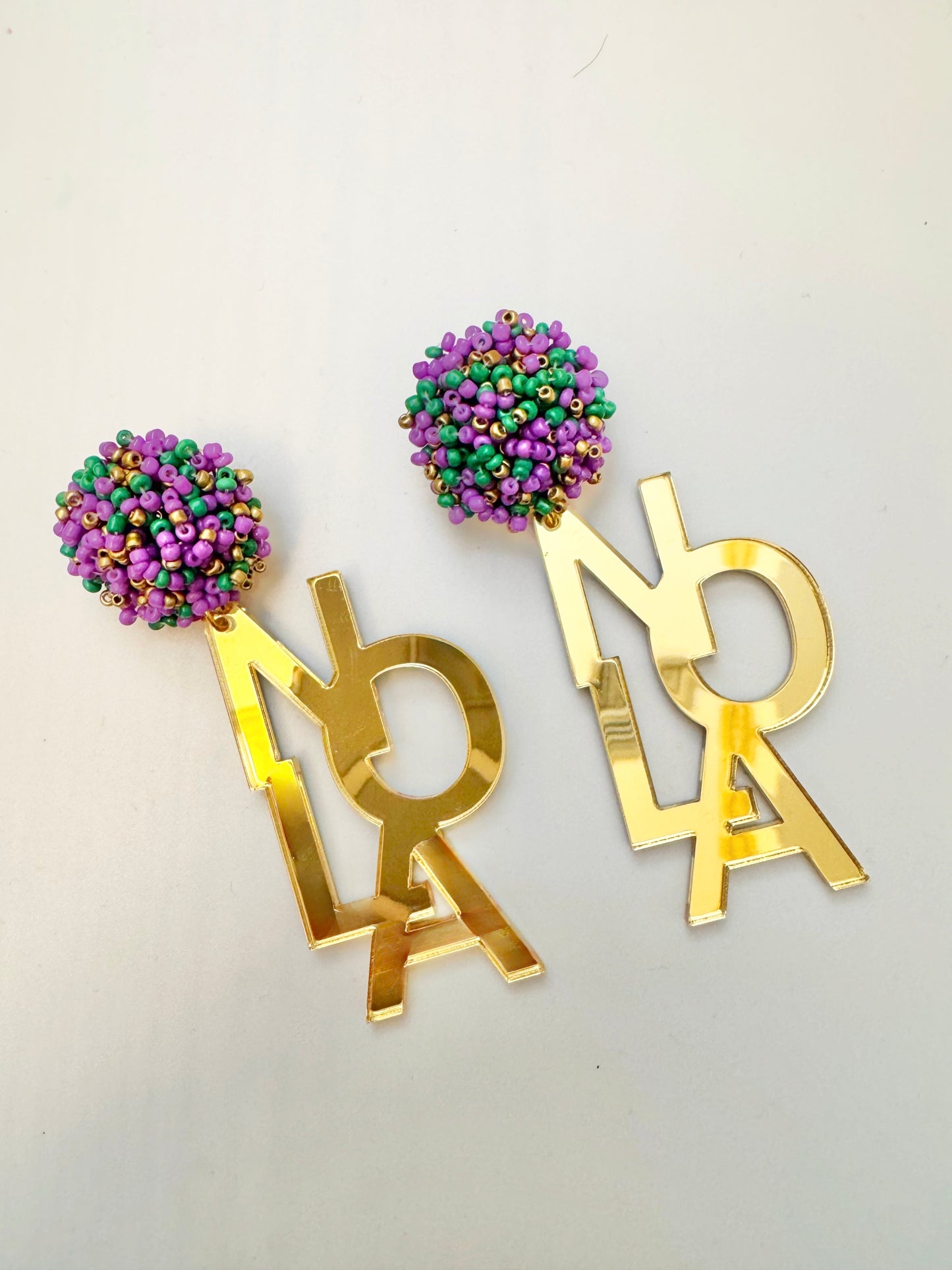 NOLA Mardi Gras Earrings