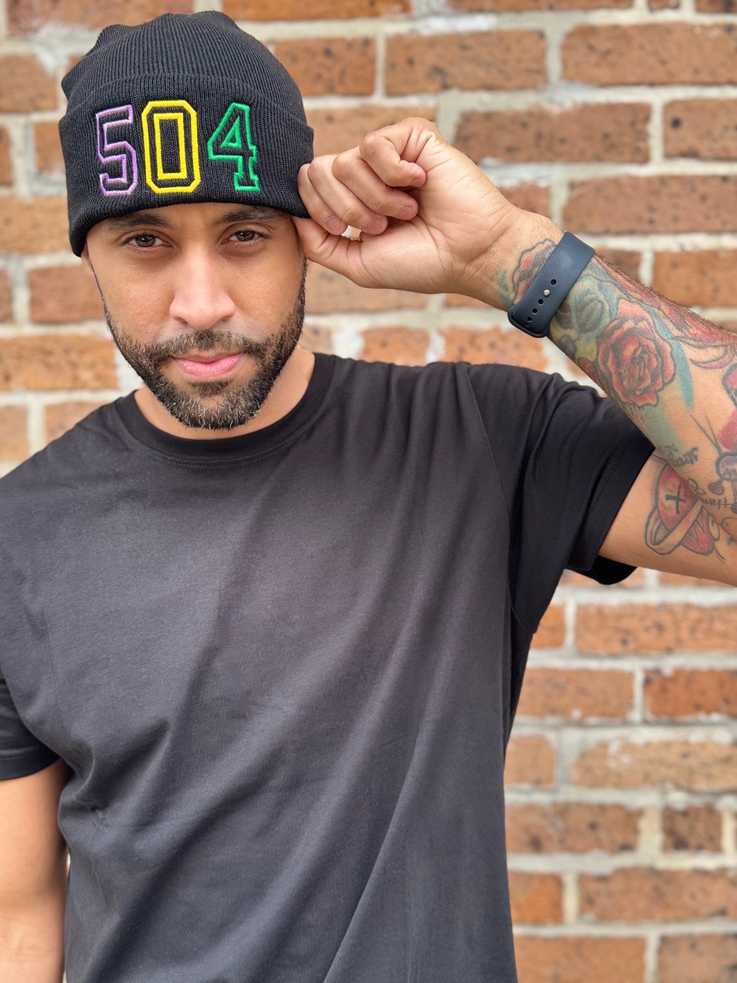 504 Mardi Gras Beanie