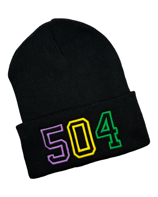 504 Mardi Gras Beanie
