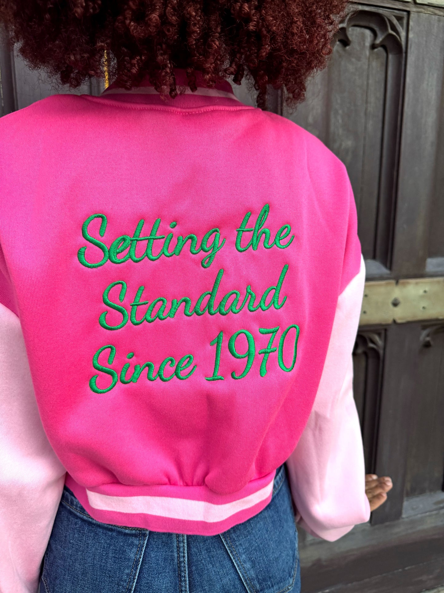 PRE-ORDER: ET Crop Varsity Jacket